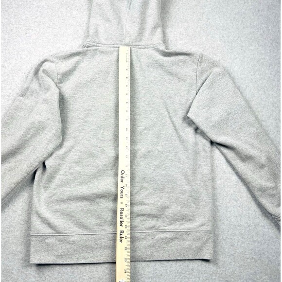 The North Face Hoodie Mens Small Gray Pullover Fleece Kangaroo Pocket Cozy - Picture 9 of 15